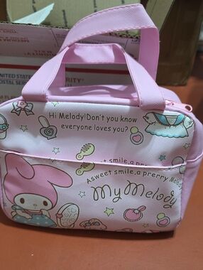 Pink Cute Lunch Bag, Insulated
